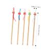 minkissy 5pcs Hanging Ear Picks Bamboo Earwax Removal Tool Non-Slip Portable for Easy Ear Cleaning view 2