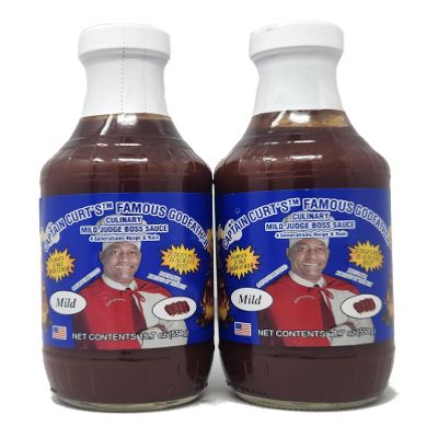 2 Pack of Barbecue Boss Sauce Captain Curt's Miracle Marinade 19.7oz Bottles You Choose Your Flavor (Mild Boss)