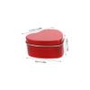 FUNOMOCYA 6pcs Heart Shaped Metal Tins Lids for Valentine's Day Red and Matte Finish Candy and Jewelry Storage Boxes for Small Presents and Keepsakes view 2