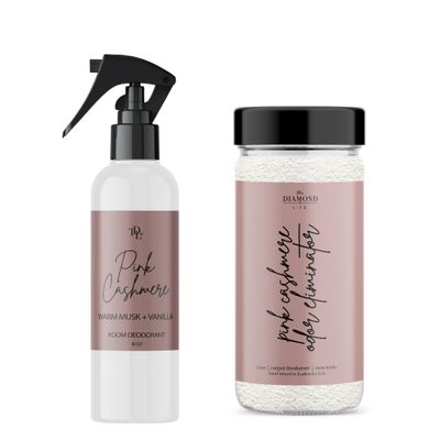 The Diamond Life 'Pink Cashmere' Carpet Powder & Room Spray Bundle