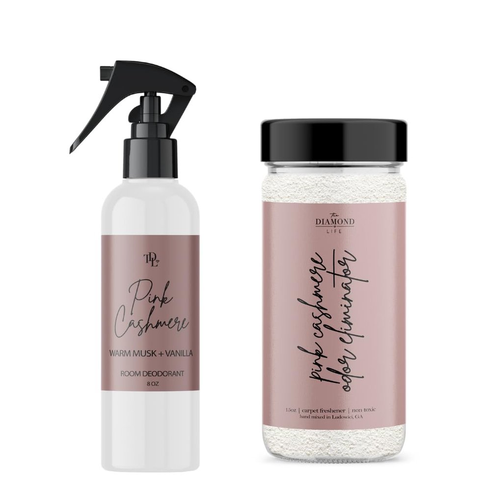 The Diamond Life 'Pink Cashmere' Carpet Powder & Room Spray Bundle