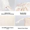 (100 Pack) Custom Cotton Drawstring Bags 12x16 Personalized Muslin Favor Bags for Weddings, Gifts, Events & Promotional Use view 4