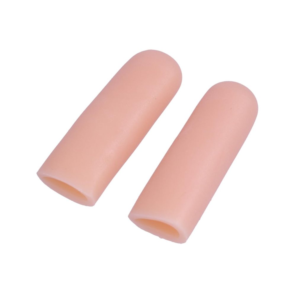 Didiseaon 12pcs Finger Cots Cutting Finger Guard Gel Protectors Sports Separator Sleeves Reusable for