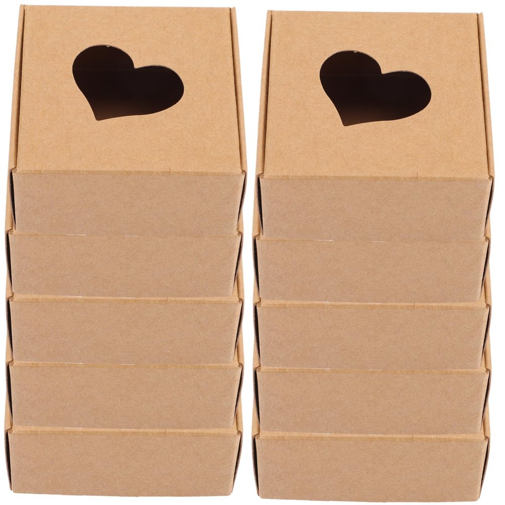 SOESFOUFU 20pcs Kraft Paper Packing Case Kraft Boxes Vintage Box Wrapping Material