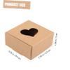SOESFOUFU 20pcs Kraft Paper Packing Case Kraft Boxes Vintage Box Wrapping Material view 3