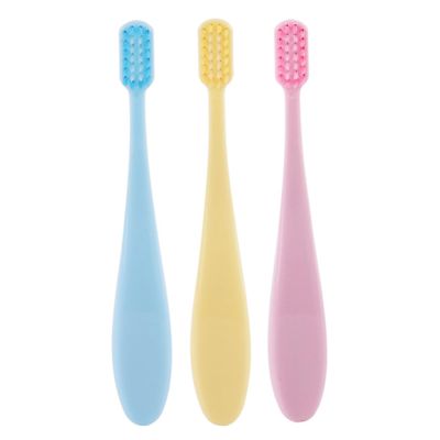 Healvian 6pcs Boys and Girls Soft Bristle Toothbrush Set Portable Handle Training Brushes for Boy Oral Care Ergonomic Design for Comfortable Grip