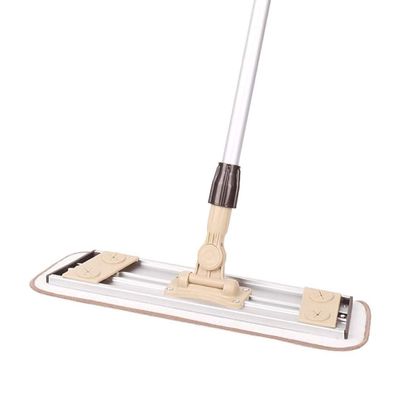 UOHLCX HBJWOV Brown Mop, Professional Microfiber Mop for Hardwood, Laminate, Tile Floor Cleaning, Stainless Steel Telescopic Handle