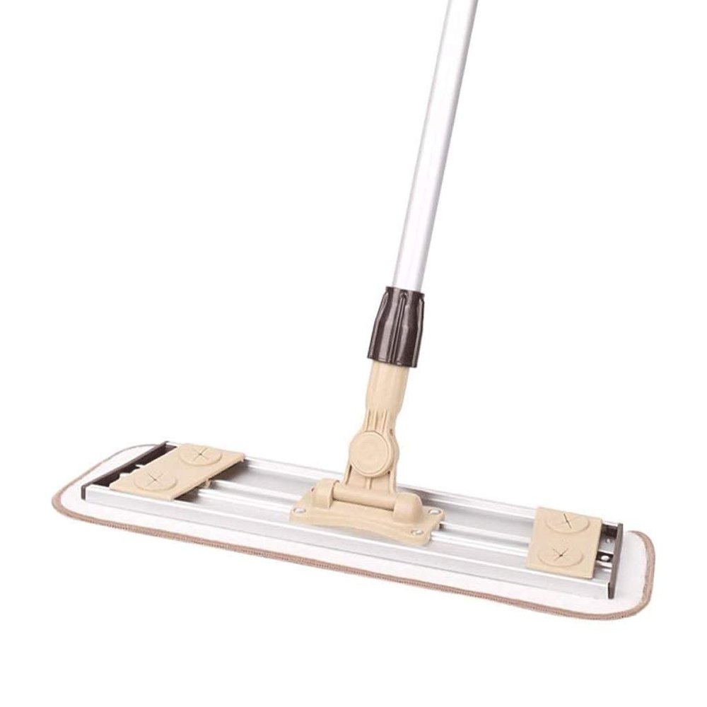 UOHLCX HBJWOV Brown Mop, Professional Microfiber Mop for Hardwood, Laminate, Tile Floor Cleaning, Stainless Steel Telescopic Handle