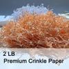 2 LB Champagne Crinkle Cut Paper Shredded Filler for Gift Baskets Easter Grass Party Favors stuffers view 2