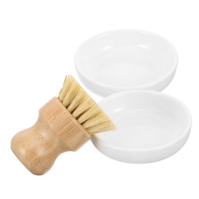 UTHCLO 1set Wooden Kitchen Scrub Brush Dish Cleaning Brushes with Sturdy Bristles for Pots Dishes and More Portable and Lightweight for Easy Use