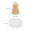 UTHCLO 1set Wooden Kitchen Scrub Brush Dish Cleaning Brushes with Sturdy Bristles for Pots Dishes and More Portable and Lightweight for Easy Use view 2