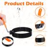 4 Pcs Egg Ring with Oil Brush, 3.5 Inch Egg Rings for Griddle Frying Eggs, Non-stick Stainless Steel Griddle Egg Ring Round Eggs Cooker Pancake Ring Cooking Ring for Muffin view 3