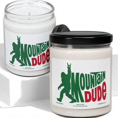 The Mountain Dude 9 oz Coconut Soy Candle - Citrus Soda Scented, Eco-Friendly Jar Candle for Home & Relaxation | Long-Lasting, Clean-Burning Aromatherapy Candle, Perfect for Soda Pop Lovers & Gifts