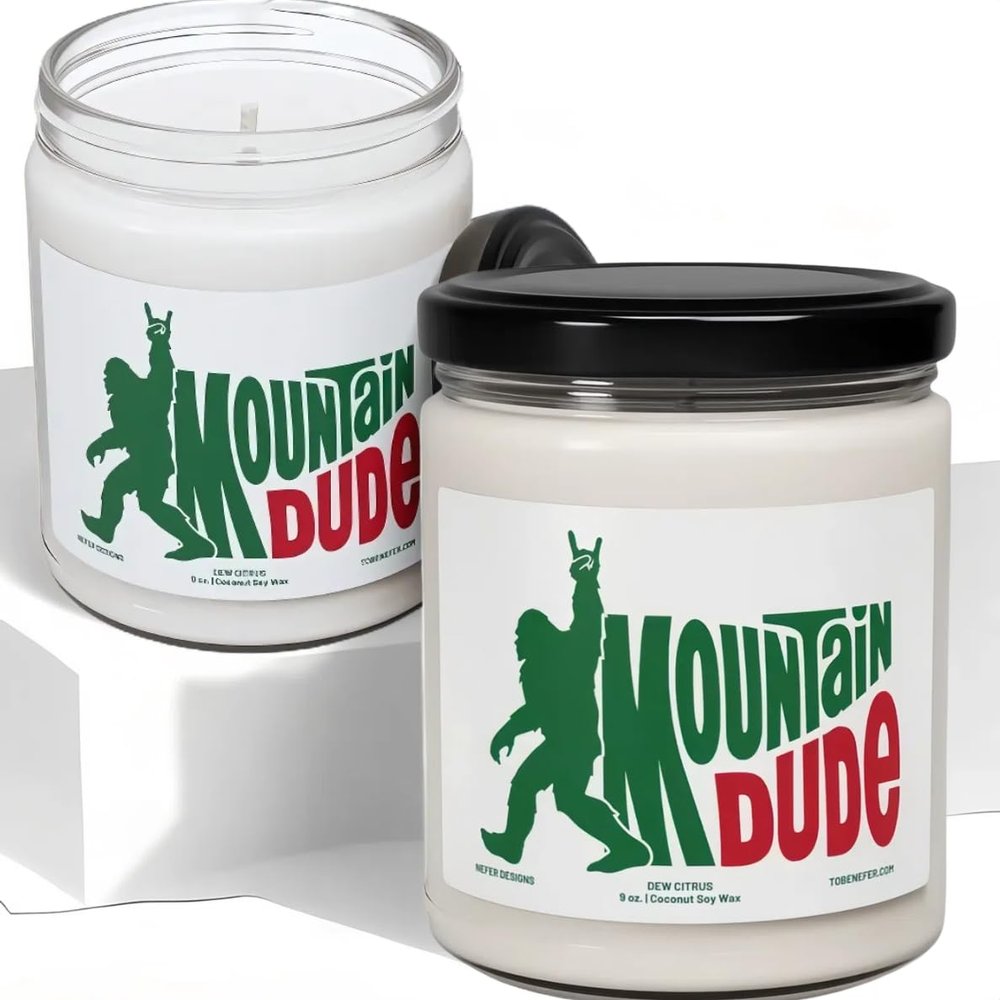 The Mountain Dude 9 oz Coconut Soy Candle - Citrus Soda Scented, Eco-Friendly Jar Candle for Home & Relaxation | Long-Lasting, Clean-Burning Aromatherapy Candle, Perfect for Soda Pop Lovers & Gifts