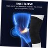 EXAOMBLE 2pcs Breathable Knee Sleeves Comfortable Knee Protectors for Basketball Running and Sports Ergonomic Design for Joint Support and Injury Prevention Style view 3