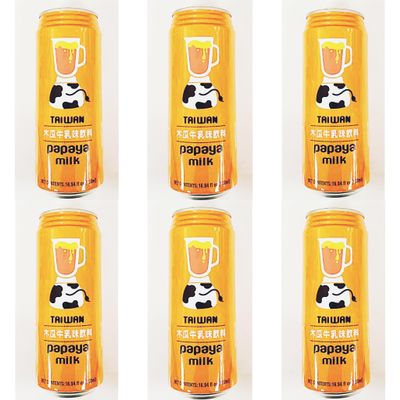 Papaya Milk Drink, 16.94 fl oz, 6Cans