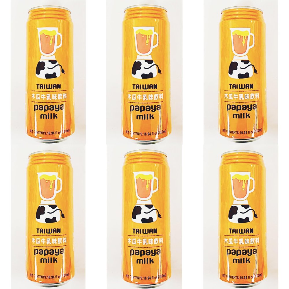 Papaya Milk Drink, 16.94 fl oz, 6Cans