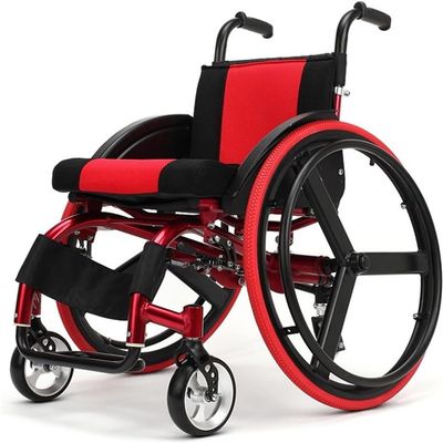 HEQIM Elderly Manual Wheelchair, Lightweight Foldable Shock Absorption Self-Propelled Mobility Aid, for Adults, Children Cerebral Palsy