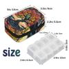 Pill Organizer Box Tree of Life 7-Day Weekly Medicine Pill Case Travel Pill Container Portable Pill Holder Storage Purse Bag Small Compact Size for Vitamin Supplement Birth Control view 2