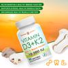 2 Pack Vitamin D3 10000 iu Plus K2 (MK-7) 200 mcg, 90 Coconut Oil Softgels| 2 in 1 VIT D & K Complex | Supports Calcium Absorption, Bone, Immune, & Heart Health view 3