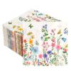200Pcs Floral Paper Napkin Disposable Bathroom Napkins Guest Spring Flower Paper Napkins Decorative Wild Flower Hand Towels for Bathroom Wedding Birthday Party Baby Shower view 1