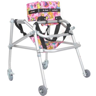 Foldable Wheeled Walker, Standing Frame with Cerebral Palsy Children, Standing Walking Aid for Children