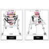 Foldable Wheeled Walker, Standing Frame with Cerebral Palsy Children, Standing Walking Aid for Children view 2
