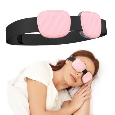 Fismool Sleep Eye Mask for Men Women, 3D Zero Intraocular Pressure Design,Light Blocking Sleeping,Suitable for Sleeping Mask, Exquisite Travel Storage BoxPink