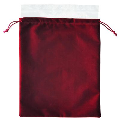 YOOKOOABLE Burgundy Velvet Cremains Urn Bag for Human Ashes - For Use Inside the Urn - Size 10" X 12" (230 Cubic Inches Capacity) - Includes a Resealable PE Material Ashes Storage Bag