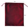 YOOKOOABLE Burgundy Velvet Cremains Urn Bag for Human Ashes - For Use Inside the Urn - Size 10" X 12" (230 Cubic Inches Capacity) - Includes a Resealable PE Material Ashes Storage Bag view 3