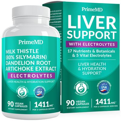 22-in-1 Liver Support Capsules Supplement with Milk Thistle, NAC, Electrolytes & BioPerine Supplement Smart Dose for Your Natural Filtration & Daily Hydration 90 Vegan Capsules (Pack of 1)