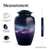 KARYLIZ Car Funeral Cremation Urns for Ashes Adult - Purple Large Burial Urn Keepsake - Blue Memorial Urns for Human Ashes - Decorative Ash Holder for Cremation Set of 4-10 Inch, 3 Inch view 2