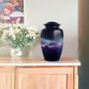 KARYLIZ Car Funeral Cremation Urns for Ashes Adult - Purple Large Burial Urn Keepsake - Blue Memorial Urns for Human Ashes - Decorative Ash Holder for Cremation Set of 4-10 Inch, 3 Inch view 4