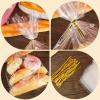 100 Pcs Cellophane Wrap Bags for Gift Baskets 9 x 12 in, MEEZY Clear Basket Treat Bags with Gold Twist Ties for Gift Wrapping Plastic Cello Packaging for Birthday Baby Shower Wedding Party Favors view 4