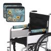 Uorisanigo Wheelchair Armrest Pads Marble Sunflower Butterfly Wheelchair Accessories Universal for Wheelchair Armrests Office Transport Chairs Scooters view 2
