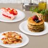 Uniecocus Small Plates 6 Inch, Dessert Paper Plates Disposable for Appetizer, Cake, White, 200 Pack view 3