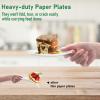 Uniecocus Small Plates 6 Inch, Dessert Paper Plates Disposable for Appetizer, Cake, White, 200 Pack view 4