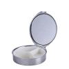 20pieces Sublimation Blank Metal Round Pill Box 3 Compartment Medicine Pill Case,Portable Pocket Purse Pill Box Decorative Metal Medicine Vitamin Organizer for DIY Print view 3