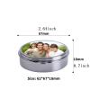 20pieces Sublimation Blank Metal Round Pill Box 3 Compartment Medicine Pill Case,Portable Pocket Purse Pill Box Decorative Metal Medicine Vitamin Organizer for DIY Print view 4