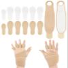 14 PCS Castor Oil Pack Wraps for Hands Wrists and Fingers,Castor Oil Compression Hand Wraps,Adjustable Wrists and Fingers Wraps,Wrists and Fingers Straps for Left & Right Hand,Castor Oil Not Included view 1