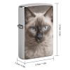 Beautiful Siamese Cat Metal Lighter Case, Durable Lighter Protective Cover with Personalized Graffiti Design Easy to Install, Universal Fit for Standard Lighters, Stylish & Unique Idea view 2