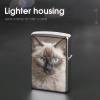 Beautiful Siamese Cat Metal Lighter Case, Durable Lighter Protective Cover with Personalized Graffiti Design Easy to Install, Universal Fit for Standard Lighters, Stylish & Unique Idea view 4