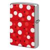 Red White Polka Dot Metal Lighter Case, Durable Lighter Protective Cover with Personalized Graffiti Design Easy to Install, Universal Fit for Standard Lighters, Stylish & Unique Idea view 1