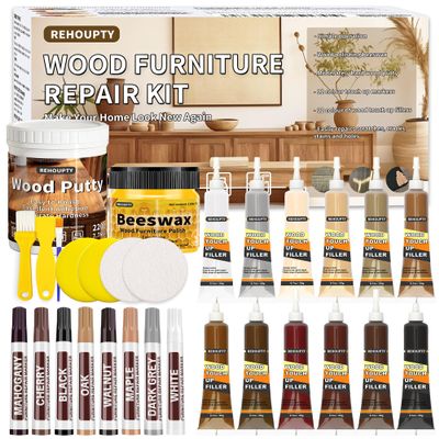 Wood Furniture Repair Kit, Multi-Purpose Tool for Wood Scratch Cracks Hole