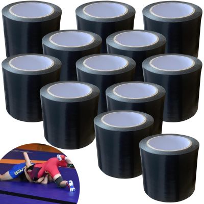 12 Rolls Wrestling Mat Tape 4'' x 108.2' Carpet Tape for Carpet Seam 7 Mil Carpet Tape Seaming Cover Tape Strong Adhesive Tape for Wrestling Grappling Exercise