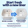 TP PLASTIC Disposable Spa Liners for Pedicure, 200 Count, Clear, 48 x 48 in view 3