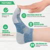 NOLUNT Diabetic Socks for Men,6 Pairs Low Cut Diabetic Neuropathy Socks for Men 9-12/10-13(White+Black+Dark Grey+Deep Grey+Sandy Color+Deep Blue-Medium) view 4