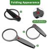 10X 30X Magnifying Glass for Reading, Upgraded Handheld Magnifier with 3.9 inch Anti-Glare Lens, Foldable Handle for Close Work, Seniors Reading, Kids Nature Exploration, Hobby Observation view 3