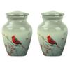 Cardinal Bird Urn for Ashes for Women, Small Urn for Ashes Keepsake, Burial Urns for Humans Adult Man, Mini Cremation Urns for Human Ashes(Size - 3inch, 2 Pcs) view 1