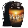 Horse Urn for Ashes Adult Male, Sunset Urn for Ashes for Women, Funeral Urns for Adult Men, Large Cremation Urns for Human Female (Size - 10inch 1 Pc) view 1
